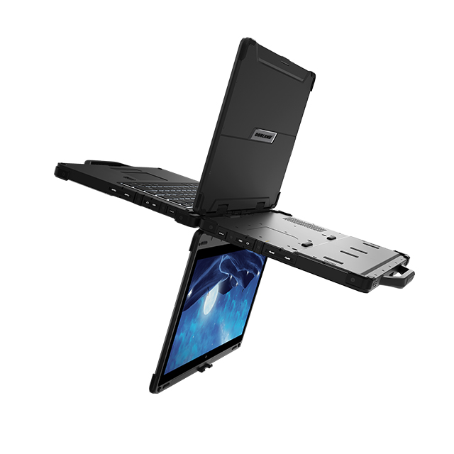 Stoßfester, vollständig industrietauglicher, robuster Laptop